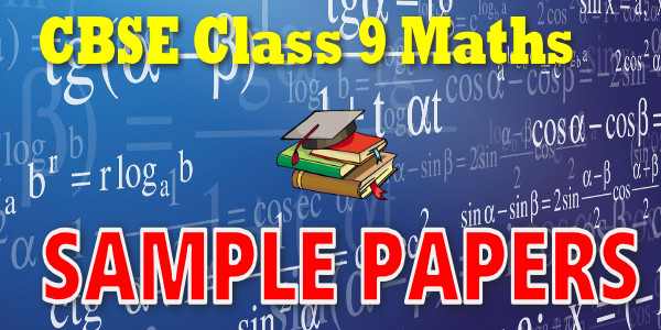 CBSE class 9 Maths Sample Paper 2022-23