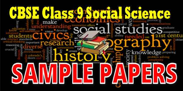 Class 9 Social Science Sample Paper 2022-23