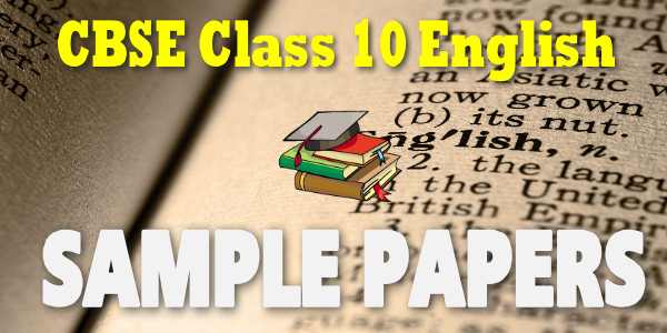 Class 10 English Language Sample Papers