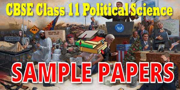 CBSE Sample Papers Class 11 Political Science 2023 | myCBSEguide